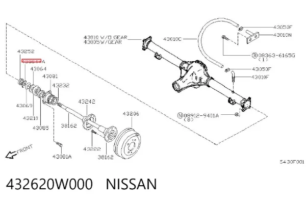  432620W000 Nissan/Infiniti