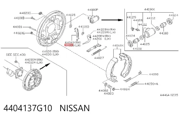  4404137G10 Nissan/Infiniti