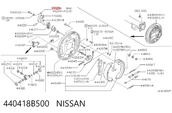  440418B500 Nissan/Infiniti