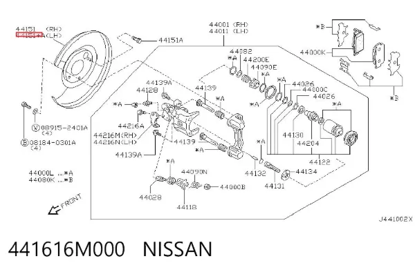  441616M000 Nissan/Infiniti