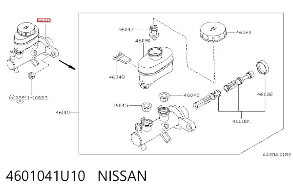 Головний гальмівний циліндр Nissan Maxima A32