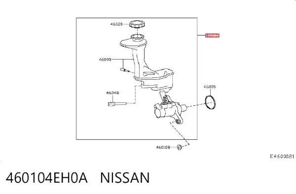 Головний гальмівний циліндр 460104EH0A Nissan/Infiniti