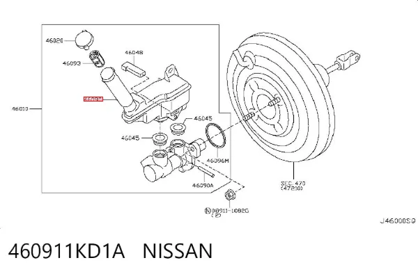 Бачок гальмівний Nissan JUKE JPN