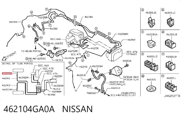  462104GA0A Nissan/Infiniti