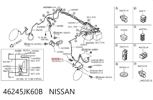  46245JK60B Nissan/Infiniti
