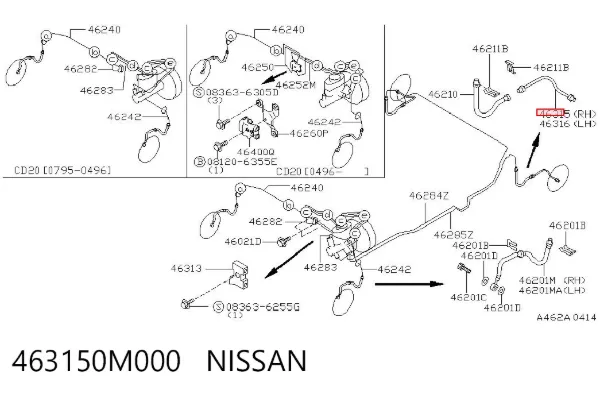  463150M000 Nissan/Infiniti