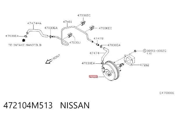 Підсилювач гальм Nissan Almera II