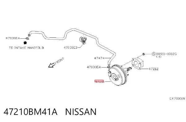 Підсилювач гальм Nissan Almera II