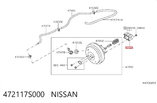  472117S000 Nissan/Infiniti