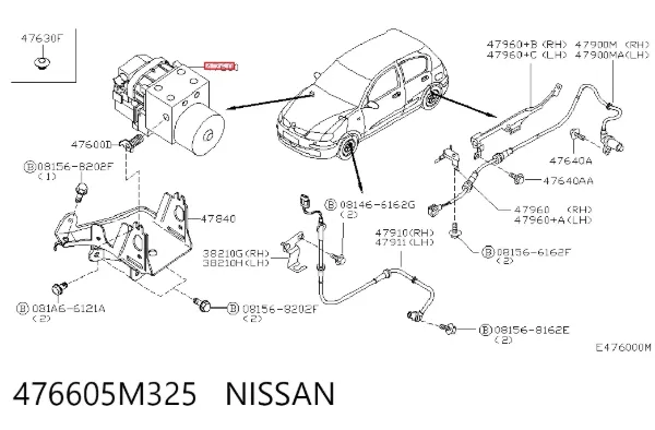 Блок АБС Nissan Almera II