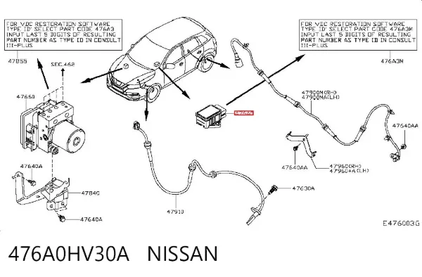  476A0HV30A Nissan/Infiniti