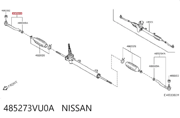 Рульовий наконечник 485273VU0A Nissan/Infiniti