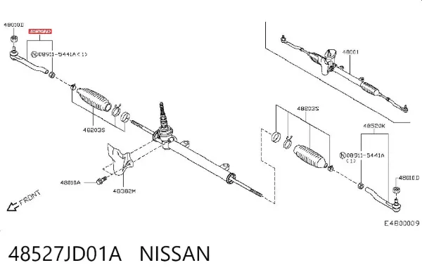 Рульовий наконечник 48527JD01A Nissan/Infiniti