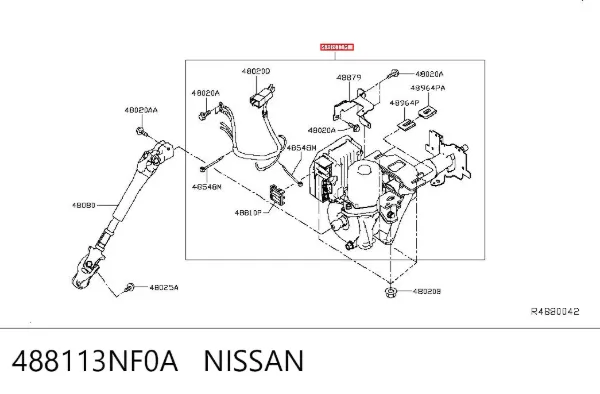 Рульова колонка 488113NF0A Nissan/Infiniti