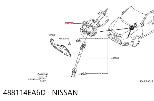 Рульова колонка 488114EA6D Nissan/Infiniti