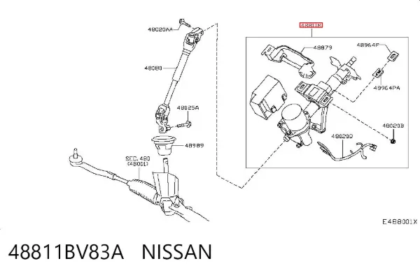 Рульова колонка 48811BV83A Nissan/Infiniti