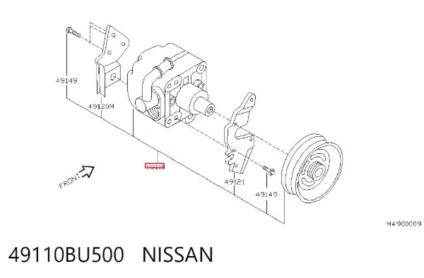 Насос ГУР 49110BU500 Nissan/Infiniti