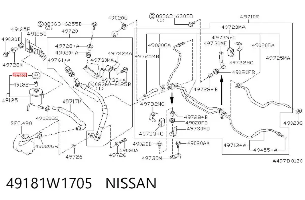  49181W1705 Nissan/Infiniti