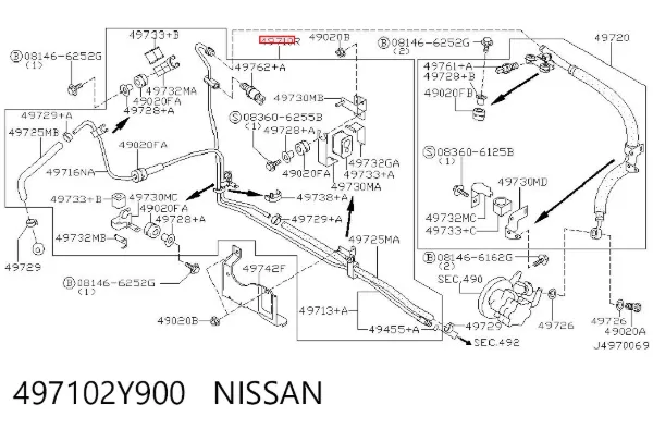 497102Y900 Nissan/Infiniti