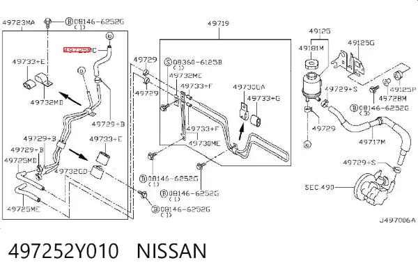  497252Y010 Nissan/Infiniti