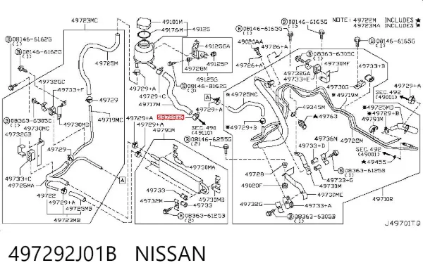  497292J01B Nissan/Infiniti