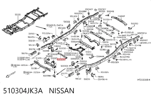  510304JK3A Nissan/Infiniti
