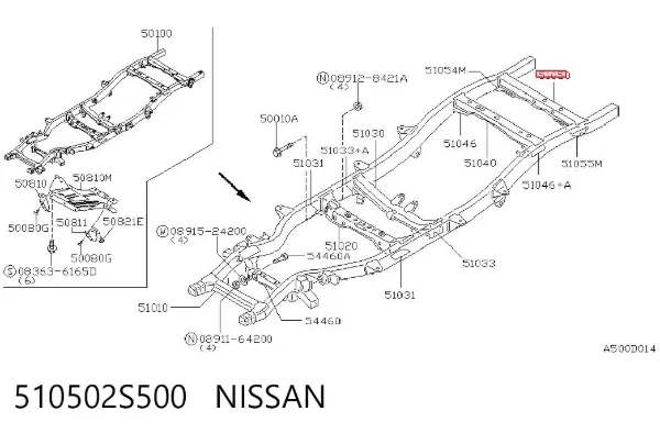  510502S500 Nissan/Infiniti