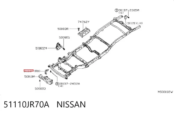  51110JR70A Nissan/Infiniti