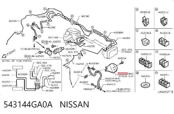  543144GA0A Nissan/Infiniti