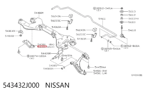  543432J000 Nissan/Infiniti