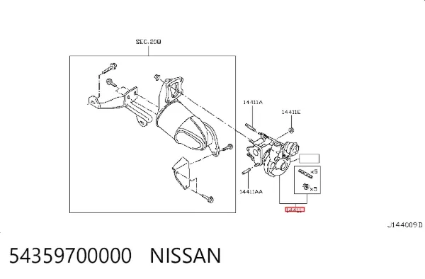 Турбіна 54359700000 Nissan/Infiniti