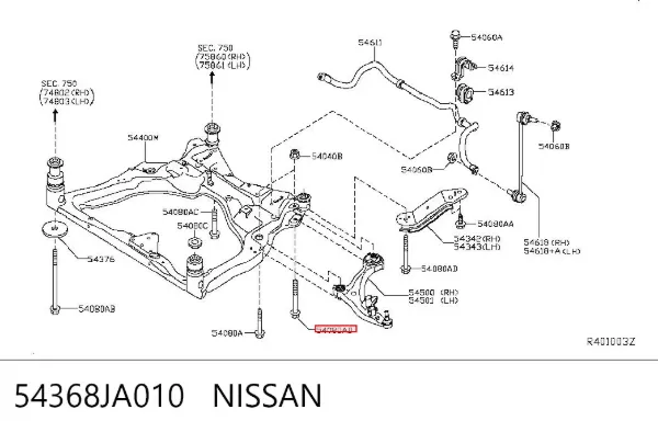 54368JA010 Nissan/Infiniti