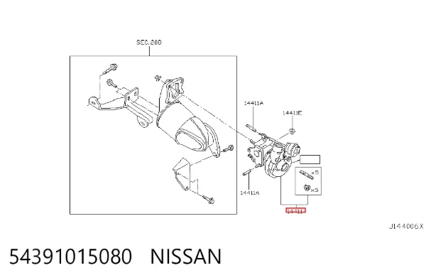 Турбіна 54391015080 Nissan/Infiniti