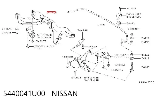 Підрамник передній Nissan Maxima A32