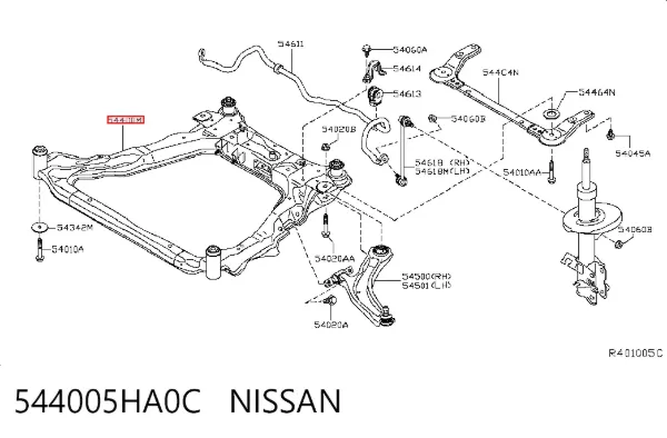 Підрамник передній 544005HA0C Nissan/Infiniti
