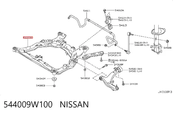 Підрамник передній Nissan Teana J31