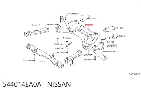 Підрамник передній 544014EA0A Nissan/Infiniti