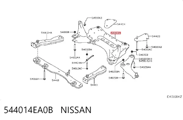 Підрамник передній 544014EA0B Nissan/Infiniti