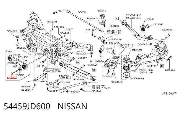  54459JD600 Nissan/Infiniti