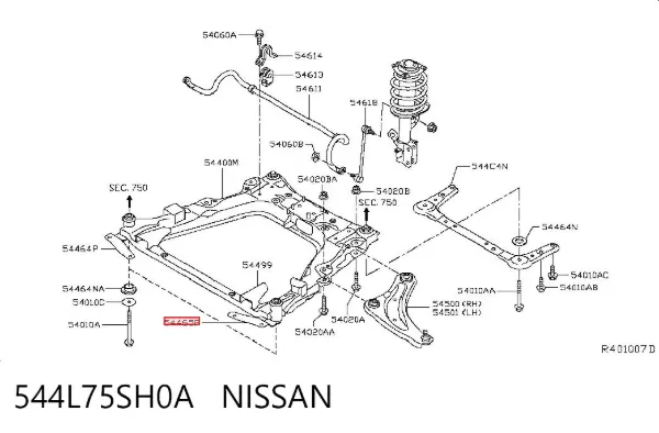  544L75SH0A Nissan/Infiniti