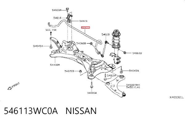  546113WC0A Nissan/Infiniti