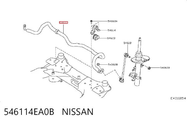 Передній стабілізатор Nissan Qashqai II