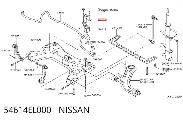  54614EL000 Nissan/Infiniti