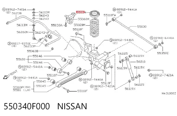  550340F000 Nissan/Infiniti