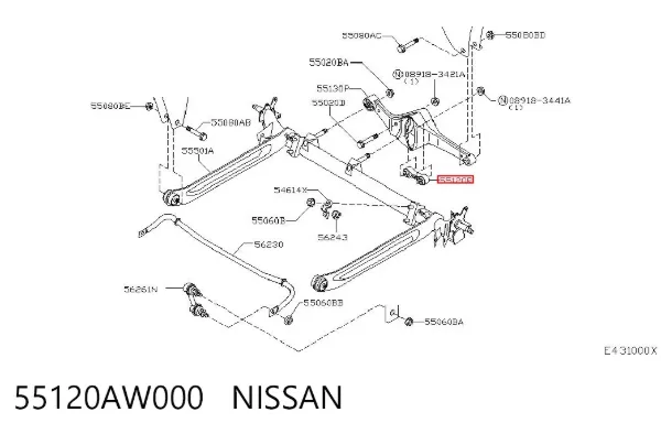  55120AW000 Nissan/Infiniti