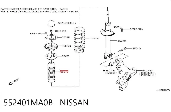  552401MA0B Nissan/Infiniti