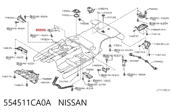  554511CA0A Nissan/Infiniti