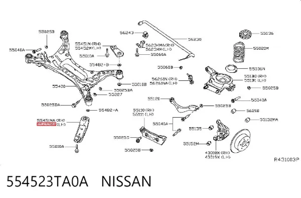  554523TA0A Nissan/Infiniti