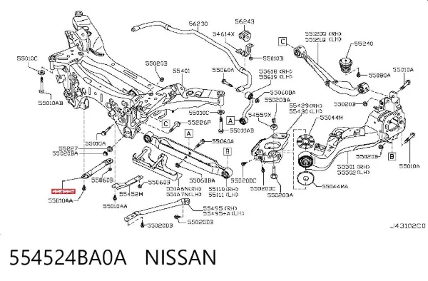 554524BA0A Nissan/Infiniti