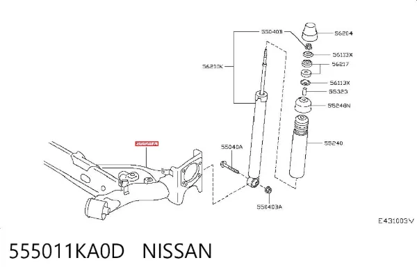 Балка задня Nissan JUKE NMUK